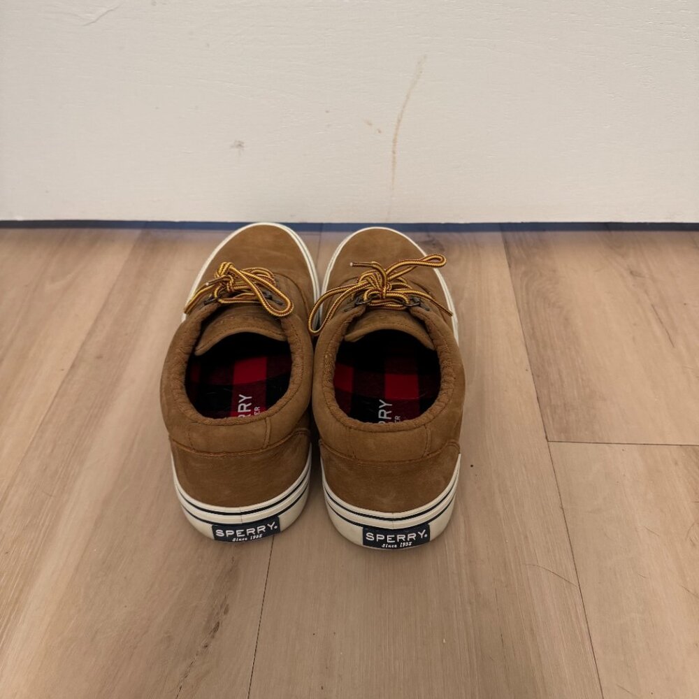 NWOT Sperry Men's Brown Suede Sneakers Size 10.5 - Picture 3 of 5